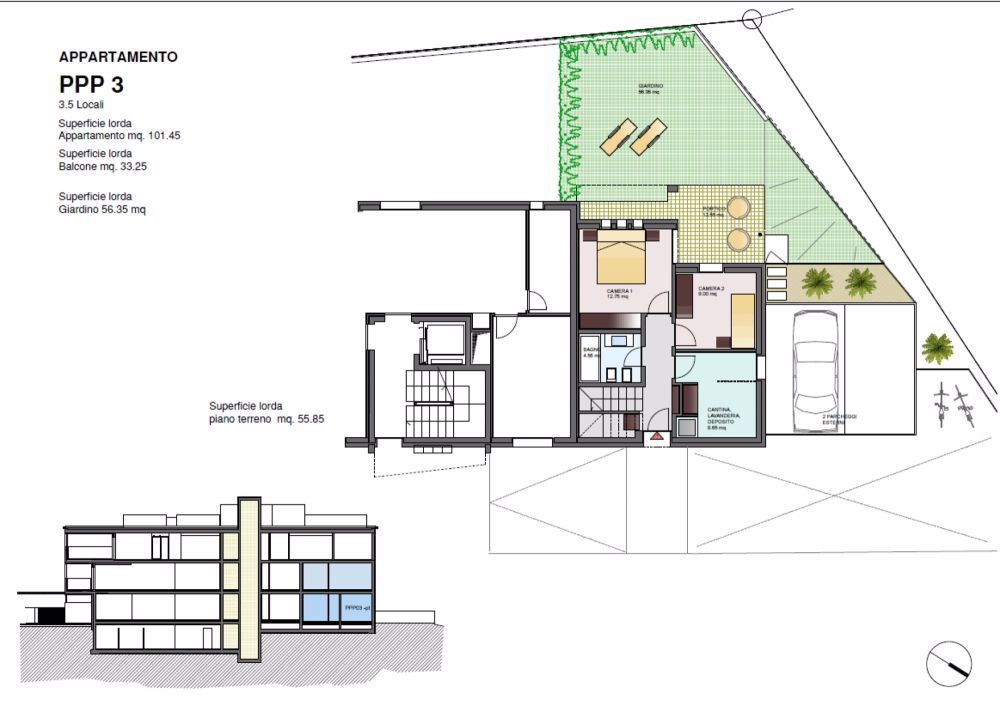 APPARTAMENTO DUPLEX 3.5 LOCALI CON GIARDINO - NUOVA COSTRUZIONE - Bild 4