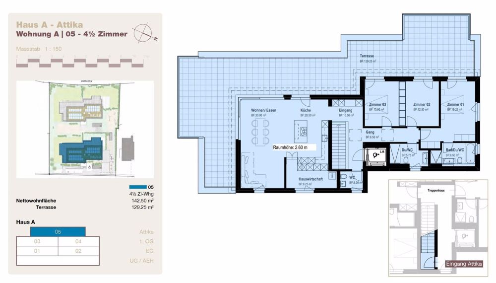 Neubau: Moderne 4.5-Zimmer-Attikawohnung mit grosser Terrasse - Bild 3