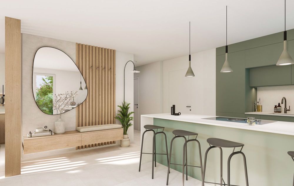 Attique A3 - 6.5 pièces en duplex avec terrasse et vue lac - cuisine
