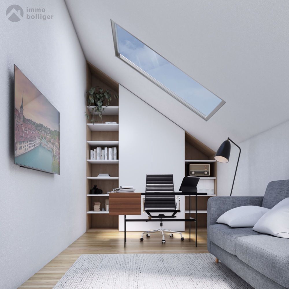 Nachhaltig gebaut - modern gelebt: Ihr neues Zuhause in Brittnau - Dachzimmer