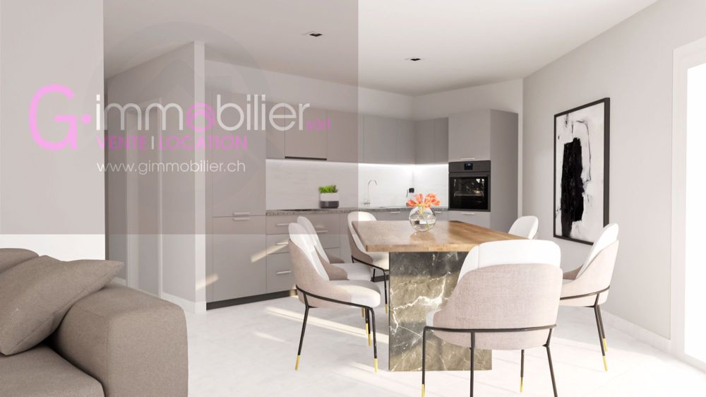 Helles 3.5-Zimmer-Wohnung von 107m2 im 1. Stock in Monthey - Bild 1