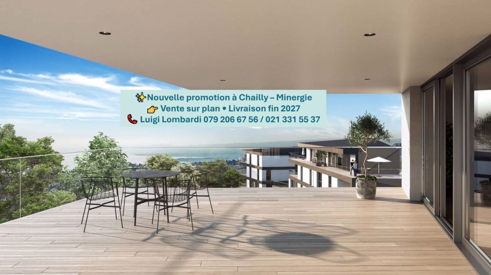 Dachgeschoss-Neubau mit 5.5 Zimmern im Duplex-Stil mit Terrasse und Blick auf den Genfer See - Bild 1