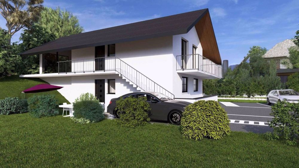 Appartement 2.5 pièces avec jardin d'hiver, terrasse et pelouse - Bild 1