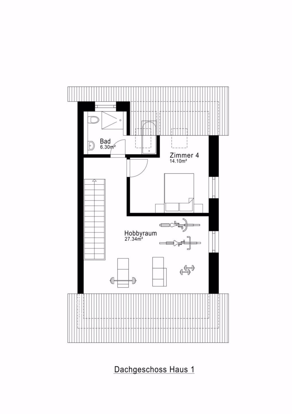 Neues exklusives 6 - 7.5-Zimmer Doppeleinfamilienhaus - Dachgeschoss
