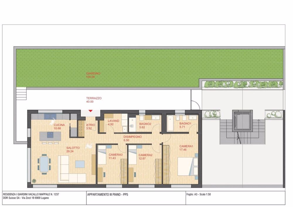 NEU 4.5 Zimmer-Dachgeschoss mit Terrasse und Garten in Vacallo - Bild 8