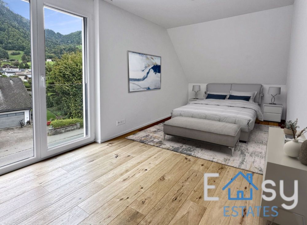 Moderne 4.5-Zimmer-Dachwohnung mit Bergblick in Niederurnen - Bild 3