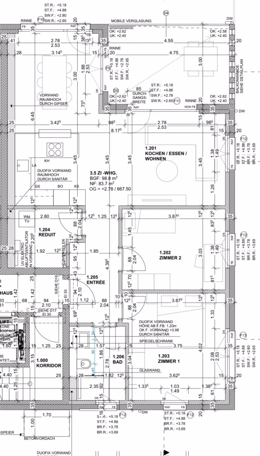 3.5 Zimmer-Wohnung im Zentrum von Tafers ab 01.10.2025 - Bild 5