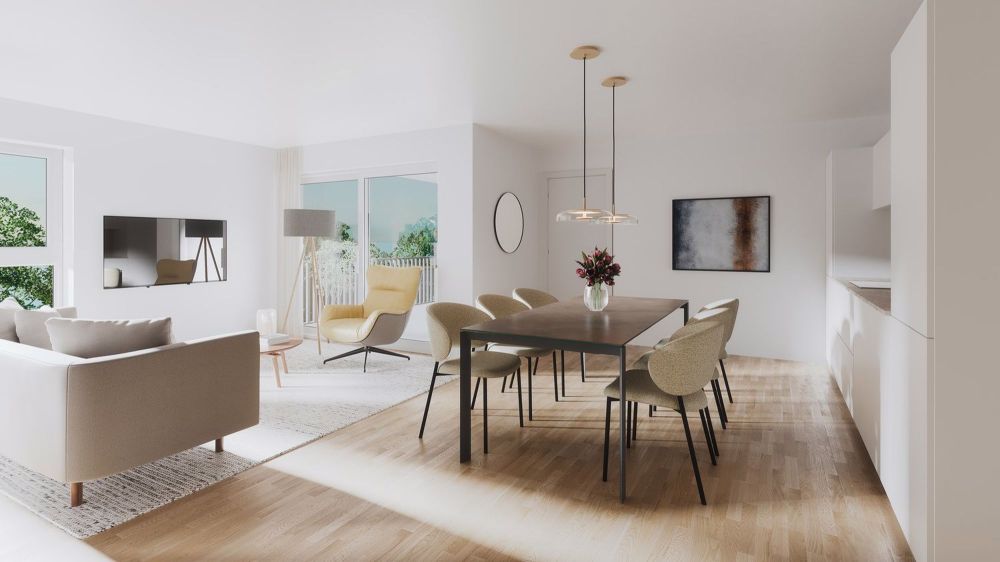 Moderne 3.5-Zimmer-Wohnung mit Minergie-Zertifizierung in Attalens - Bild 1