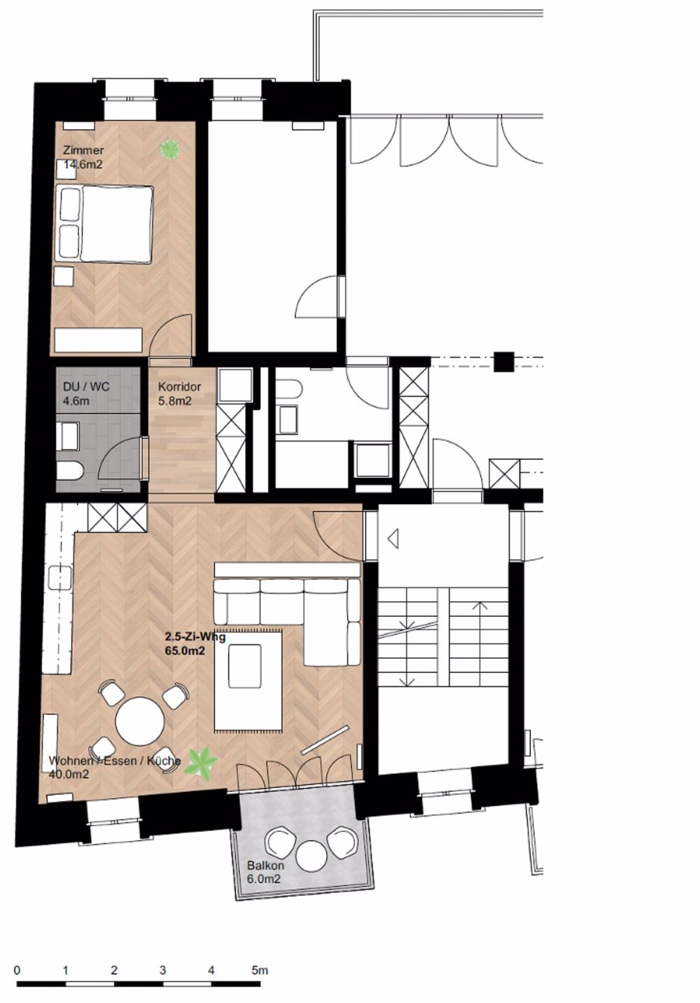2.5 Zimmer Neubauwohnungen im charmantem Altbau - Bild 6