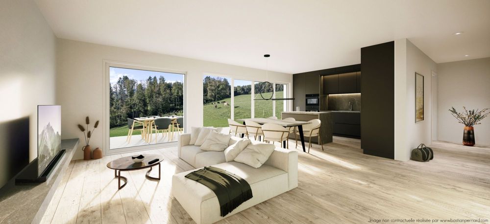 Spacieux 3,5 pièces avec grand balcon de 35m2 ! - Exemple intérieur A02