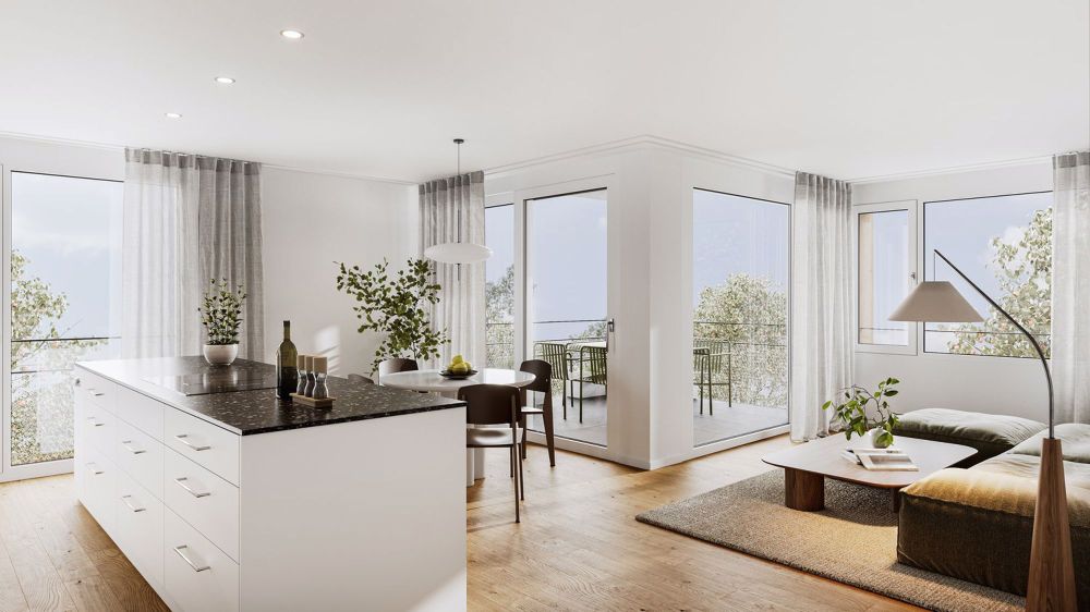 Moderne 3.5 Zimmer Wohnung EG - Bild 2
