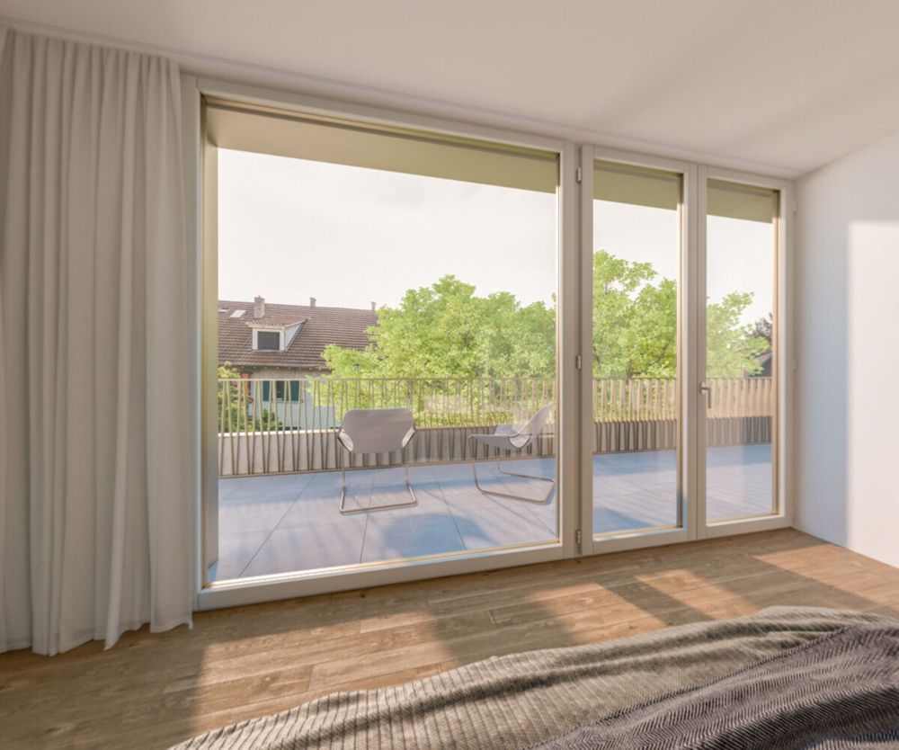 Sonnige Attika in Riehen - Weitsicht & grosszügige Terrassen - Schlafzimmer