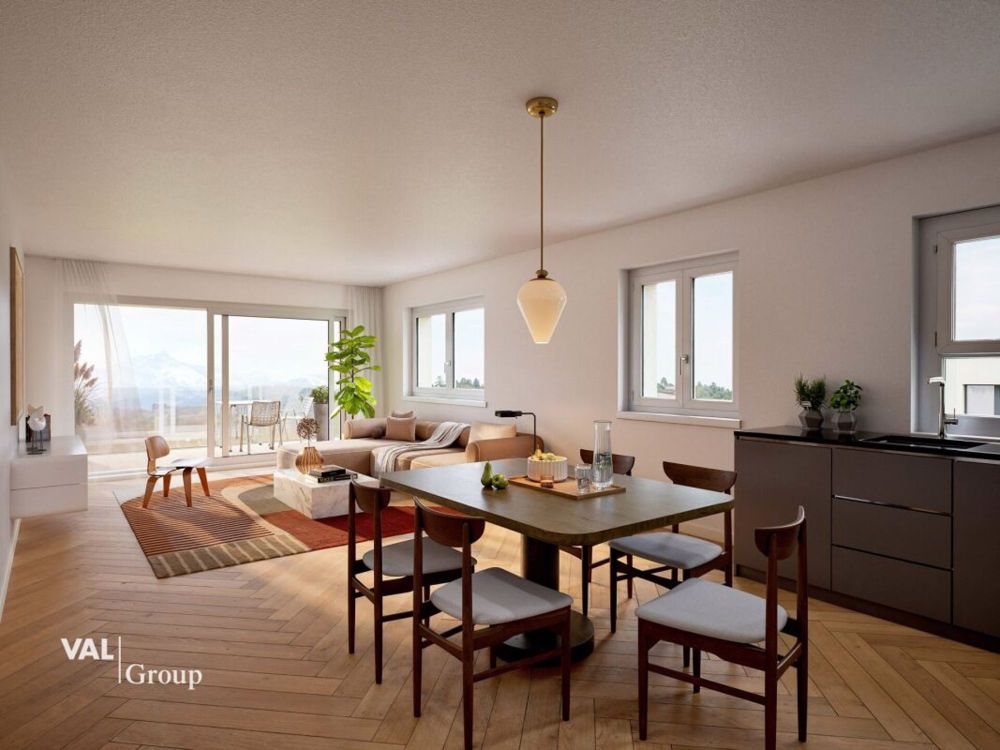 3.5 Zimmer moderne, Blick auf das Tal - Bild 7