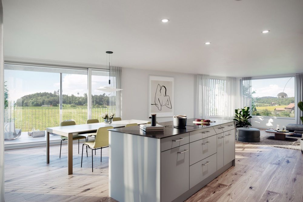 Wohntraum mit grossem Gartenanteil und Blick ins Grüne - ESSBEREICH