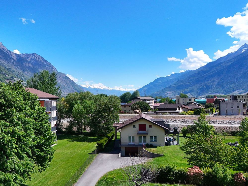 Sehr schönes 2.5-Zimmer-Wohnung zu verkaufen in Martigny (Lot 105) - Vue à l'est sur la vallée