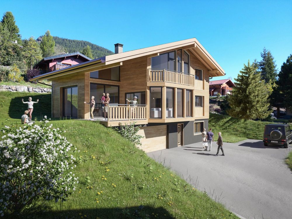 Chalet individuel 6.5 pièces - Résidence principale - Vue & soleil - Bild 1