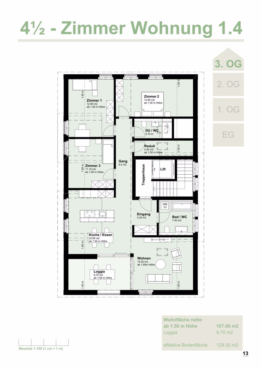 Moderne 4.5-Zimmer-Wohnung in Herzogenbuchsee zu vermieten - Bild 6