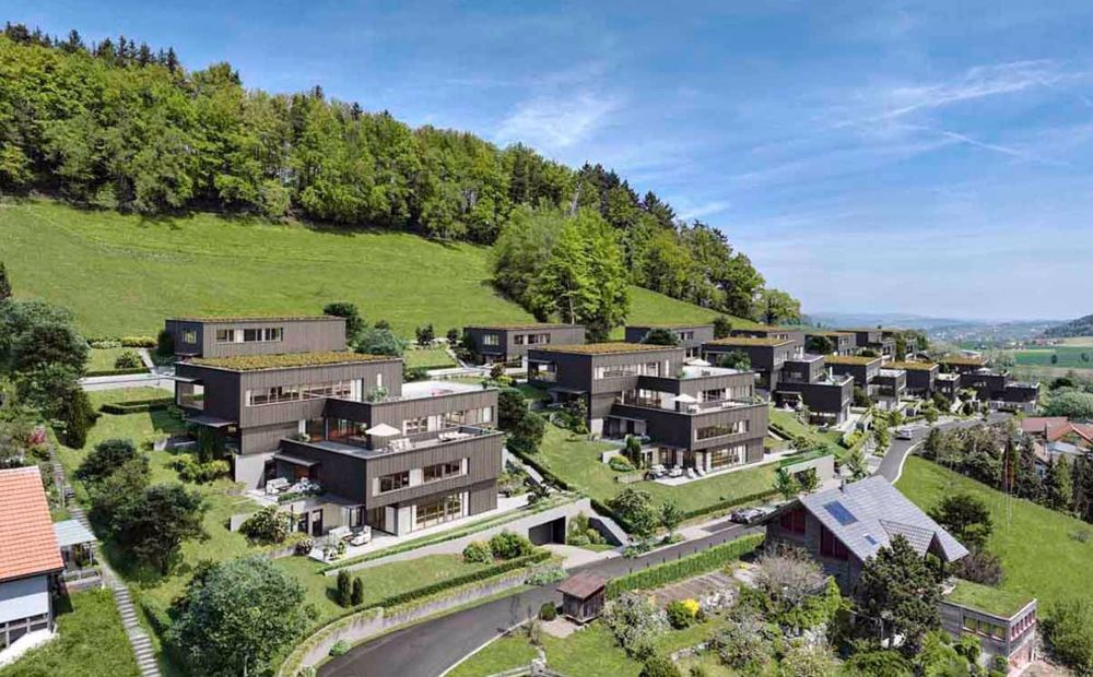 Luxuriöses 4.5-Zimmer-Terrassenhaus - In den Reben - Visualisierung