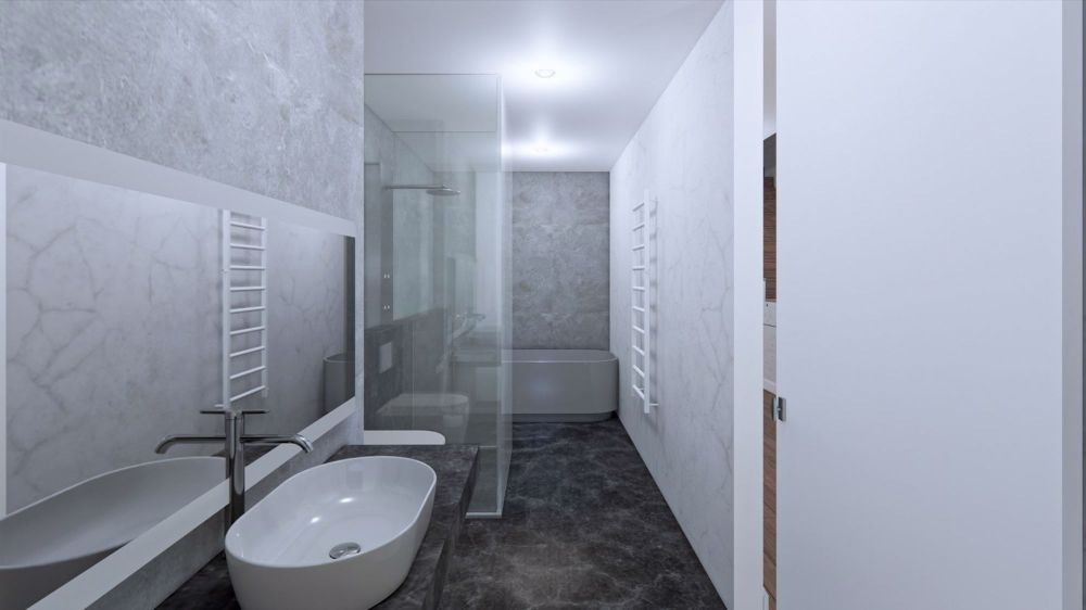 Neubau mit Weitblick und individuellem Innenausbau - Badezimmer