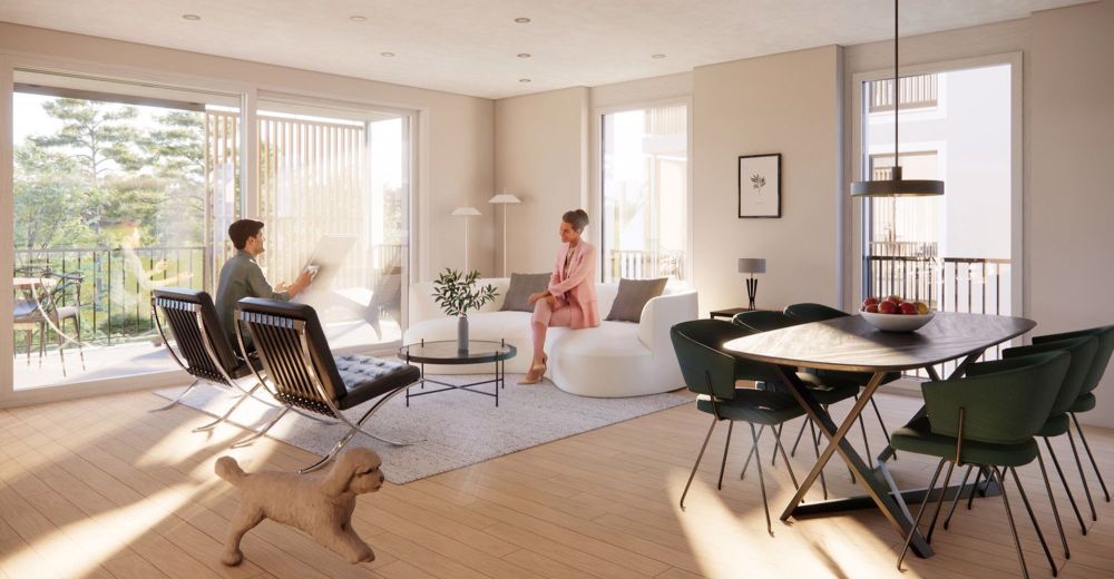 Moderne 3.5-Zimmer-Neubau-Wohnung 1.OG mit Balkon in Thun - Bild 6