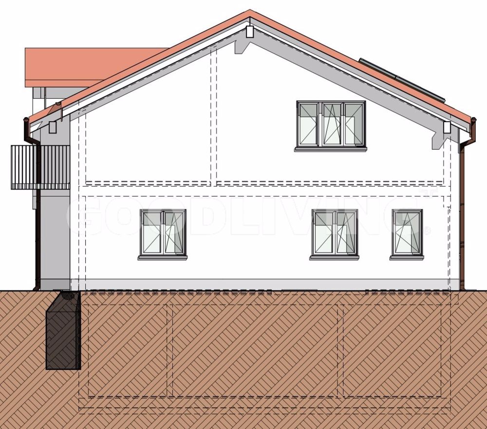 Einmalige Chance an Idyllischer Lage: Bewilligtes Neubauprojekt HAUS A für die ganze Familie - Süd-Ost Ansicht