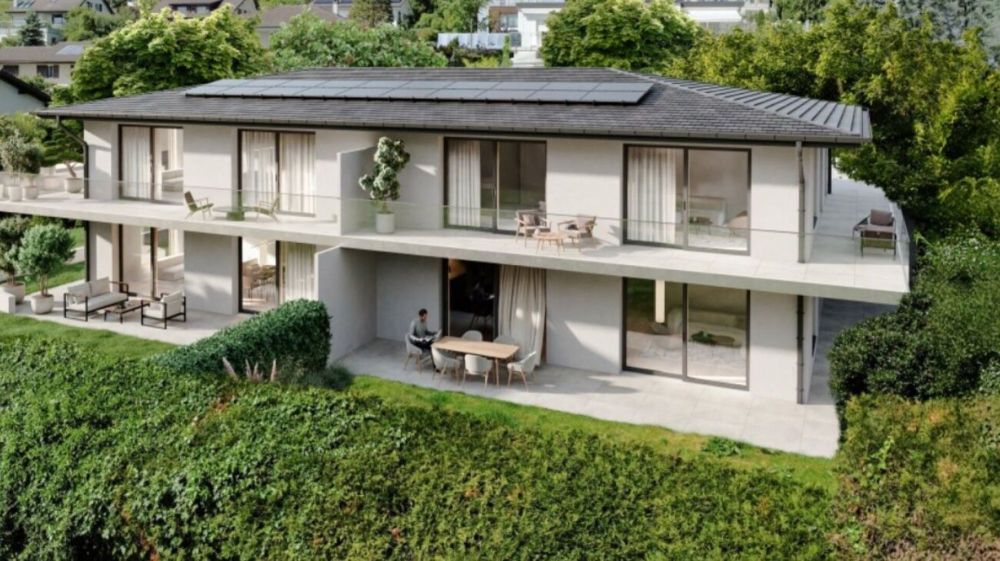 4.5-Zimmer-Wohnung im Erdgeschoss mit Blick auf den See und die Alpen - Bild 2