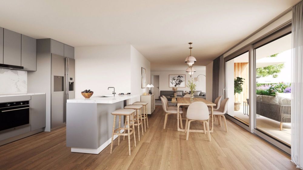 Abby Bryand immobilier présente: L'élégant appartement, idéalement situé à Gland - Bild 1