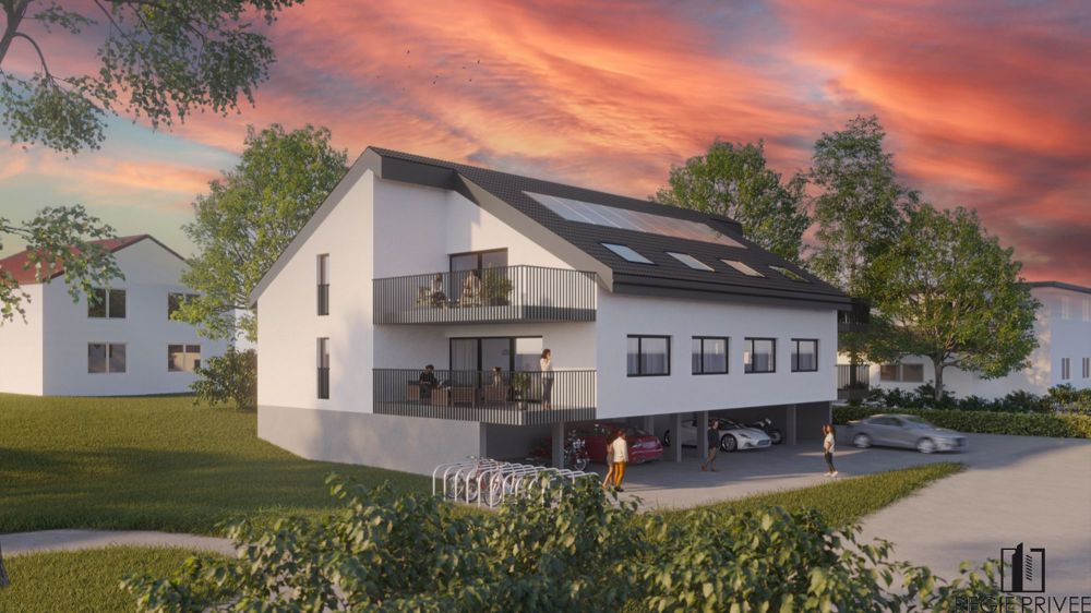 NEU: Dachgeschoss mit geräumigem Balkon von 19 m2, 2 überdachte Parkplätze inklusive - Bild 1