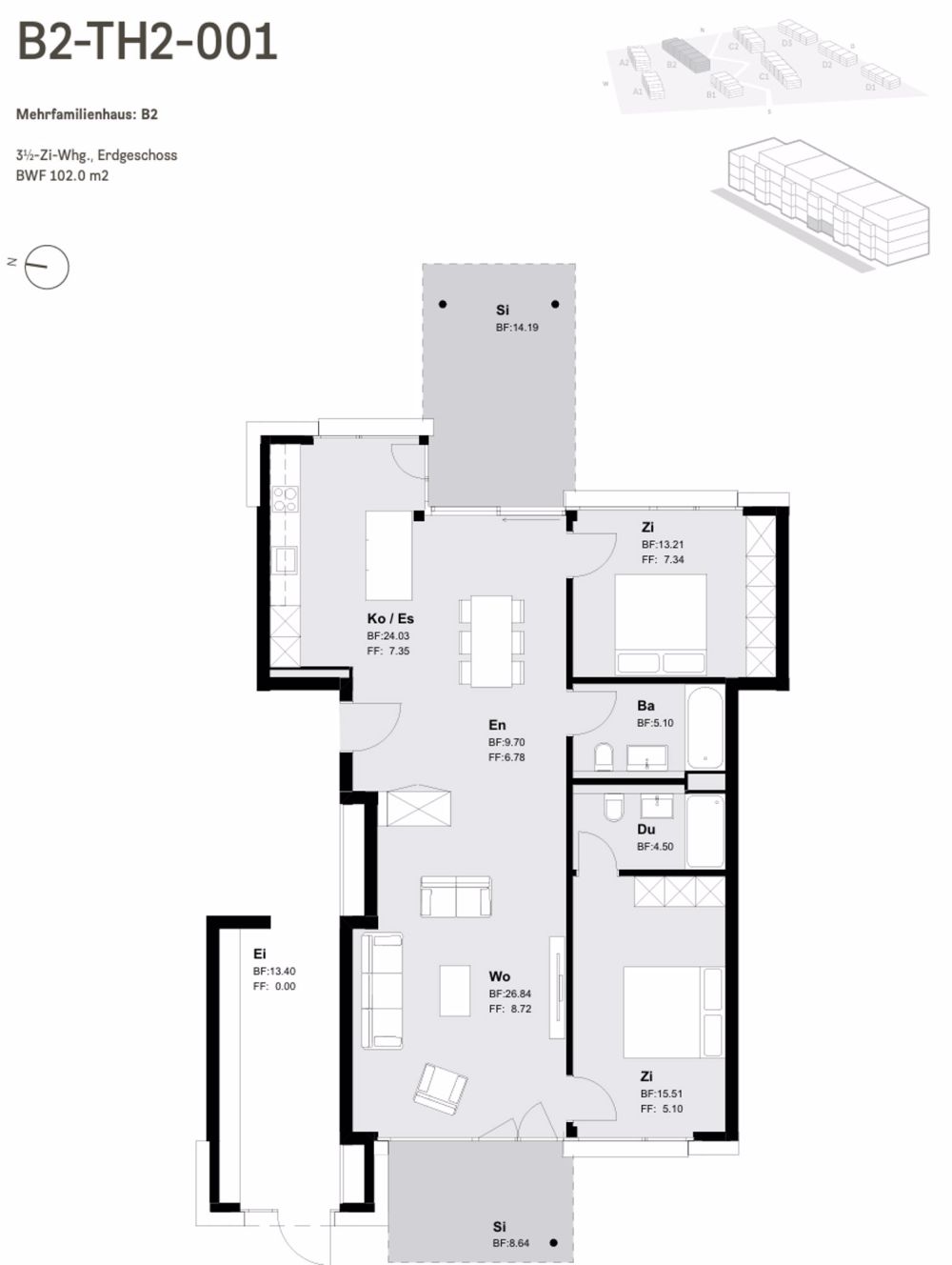 Ankommen & Wohlfühlen - Neubauwohnung im EG direkt am Naherholungsgebiet - Bild 5