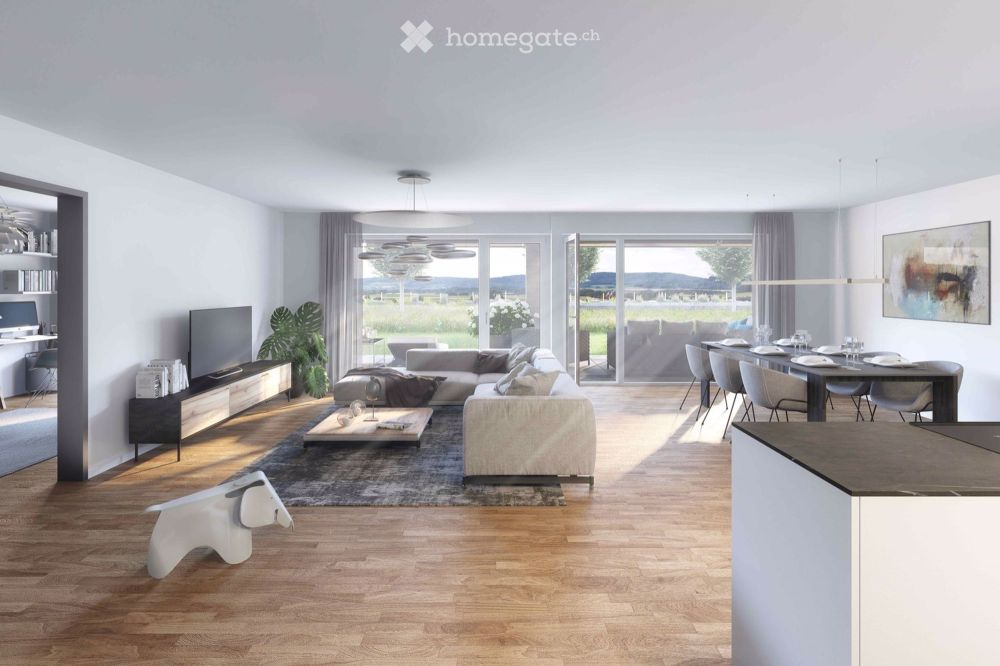 Moderne 2.5-Zimmer-Attika-Wohnung in idyllischer Lage in Ramsen - Bild 1