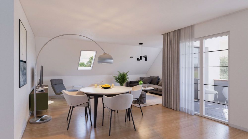 4.5-Zimmer-Maisonette-Wohnung an idyllischer Lage in Rudolfingen - Bild 3