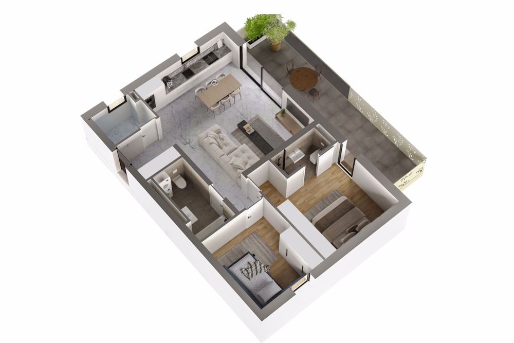 Le Bouveret, 4.5 Zimmer in der neuen Residenz L'Aurore - Bild 7