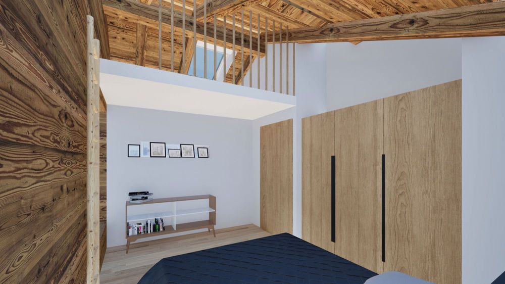 Duplex de charme dans une grange rénovée à Champsec - Bild 5