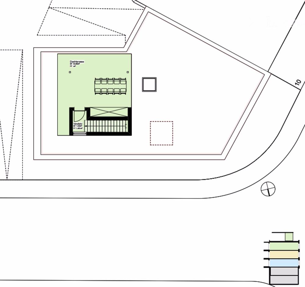Exklusive Attika Wohnung mit sep. Studio, Dachgarten und Panoramablick in Birsfelden - Bild 7