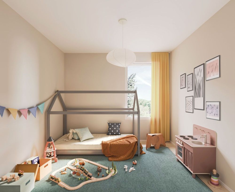 Appartement 4 pièces en attique - Chambre enfant