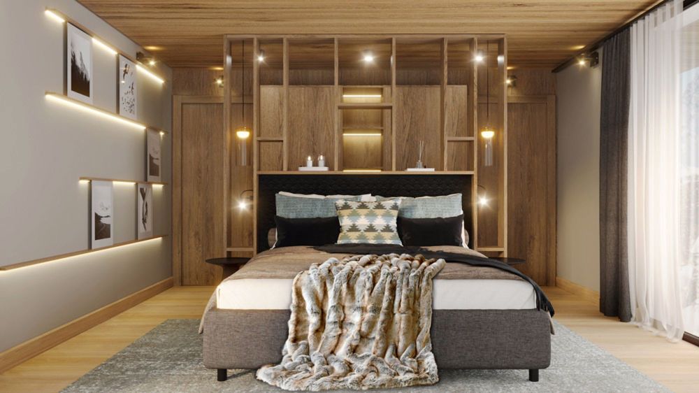Lauchernalp Chalet nr. 4090 - Shalets Villa T Schlafzimmer 03sn