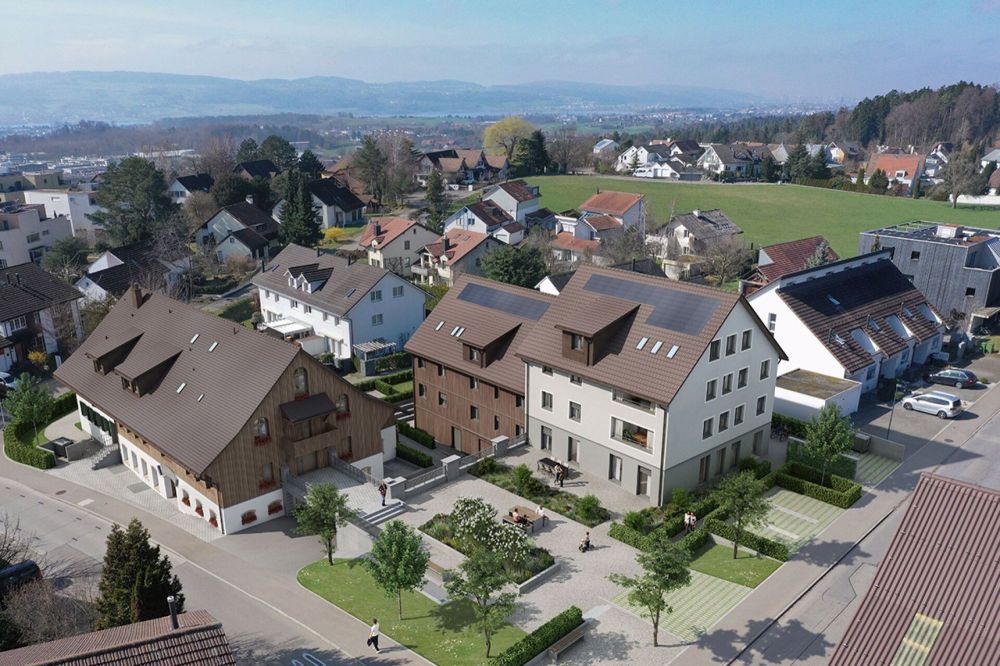 BAUSTART ERFOLGT! Landwohnen in Stadtnähe: Neubauwohnungen im Herzen des Dorfes Wermatswil - Bild 3