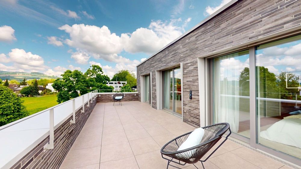 Natur, Weite & Stadtnähe – exklusive Attika auf zwei Ebenen - Balkon