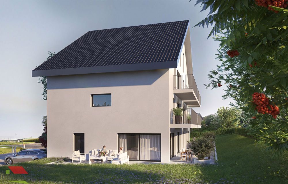 Daillens - Neuwertiges 3.5-Zimmer-Apartment - Balkon - Schöne Aussicht auf den Jura - Immosol | Daillens | Perspective
