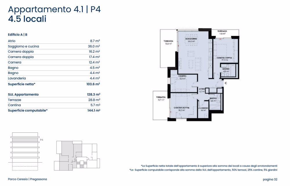 PREGASSONA – PARCO CERESIO, WOHNEN SIE MIT STIL UND KOMFORT (A.4.1- B.4.1) - Bild 8