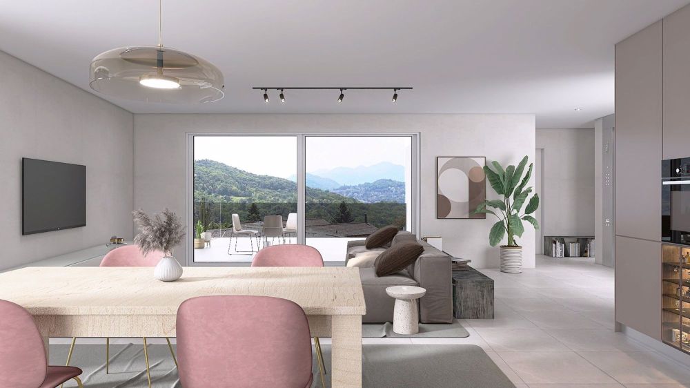 Nel Cuore della Zona Residenziale di Comano: Attico di Prestigio con Vista Panoramica - Bild 3
