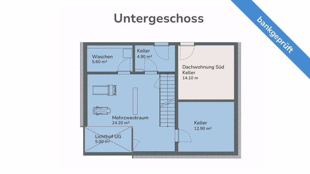 RESERVIERT: AgentSelly - Charmante Wohnung mit Hausgefühl & Garten - Grundriss Untergeschoss