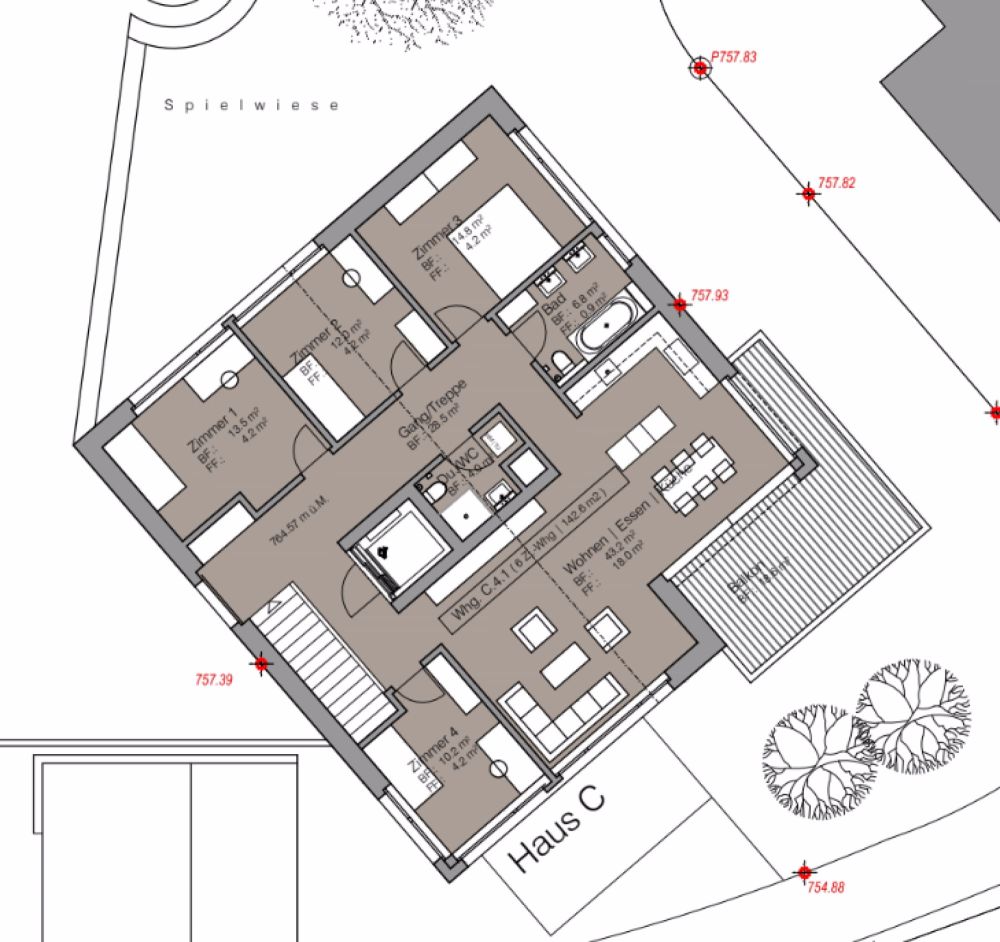 Wg. C 4.1 Dachwohnung mit traumhafter Aussicht! - Bild 4