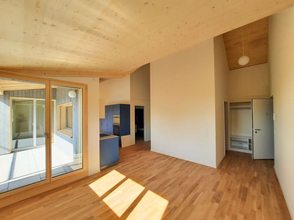 Dachwohnungen in Holzbauweise mit sonniger Loggia / und weitere individuelle Wohnungen (EG, OG) - Bild 6