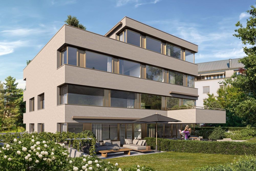 Living 222 - grosszügige 4.5 Zimmer Etagenwohnung mit schönem Balkon - Aussenansicht Balkon