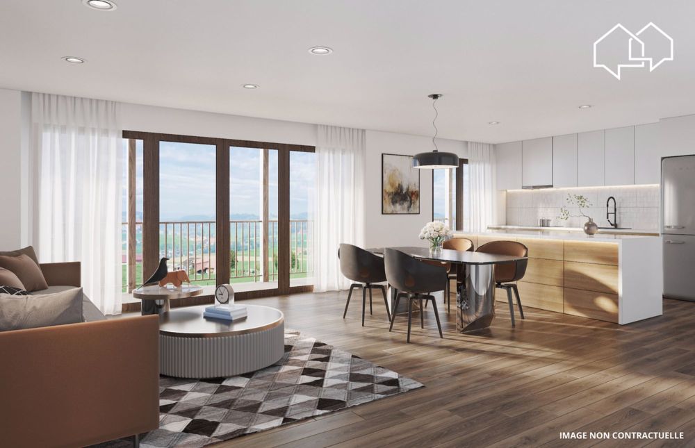 Wohnung mit 3.5 Zimmern im 1. Stock (Gebäude 2 - Einheit 6) - Séjour étage bâtiment B2