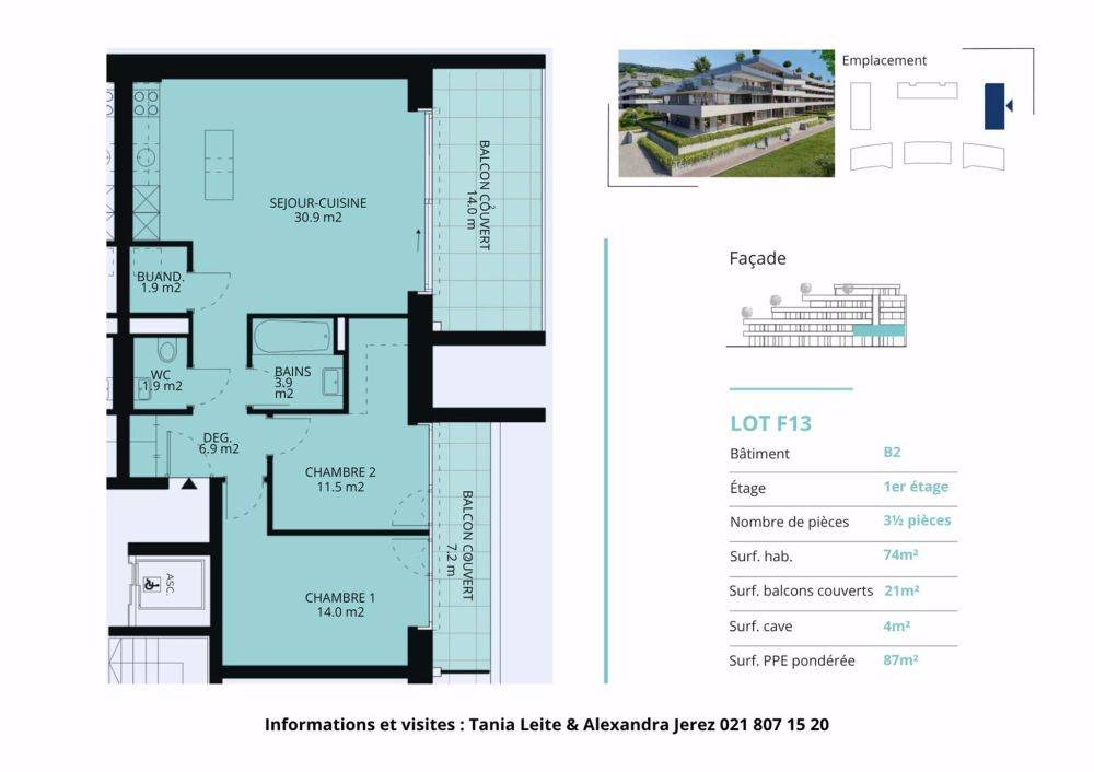 Neue Promotion: 3.5-Zimmer-Wohnung mit überdachten Balkonen - Bild 12