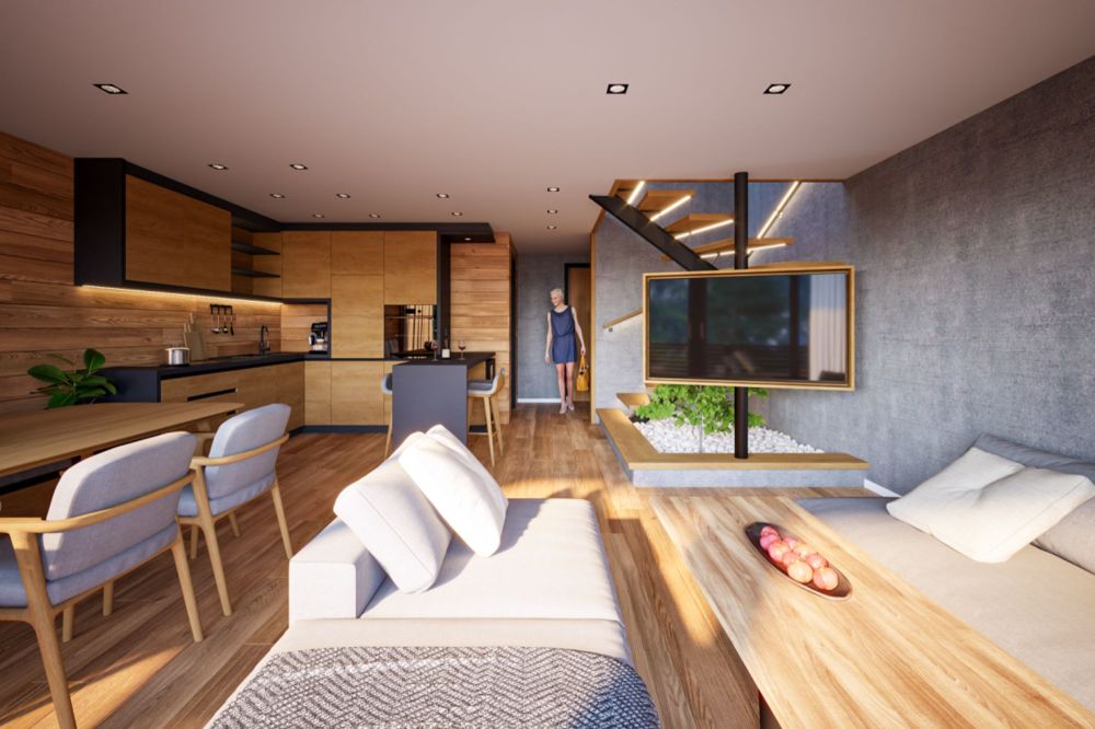 Snowfall Zen Lauinen Saas-Grund Neubau 2025 mit dem E-Skibus ohne Umsteigen zum Alpinexpress. Sichern Sie sich die letzte 4.5 Attikawohnung mit freier Sicht auf die Mischabelgruppe. - Bild 7