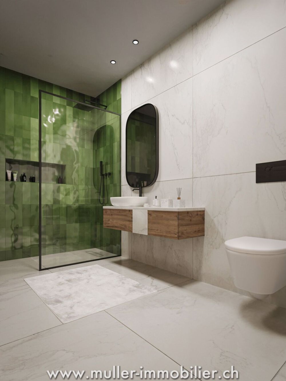 Appartements in Romont - Blick, Sonne und Wohngebiet - Bild 7