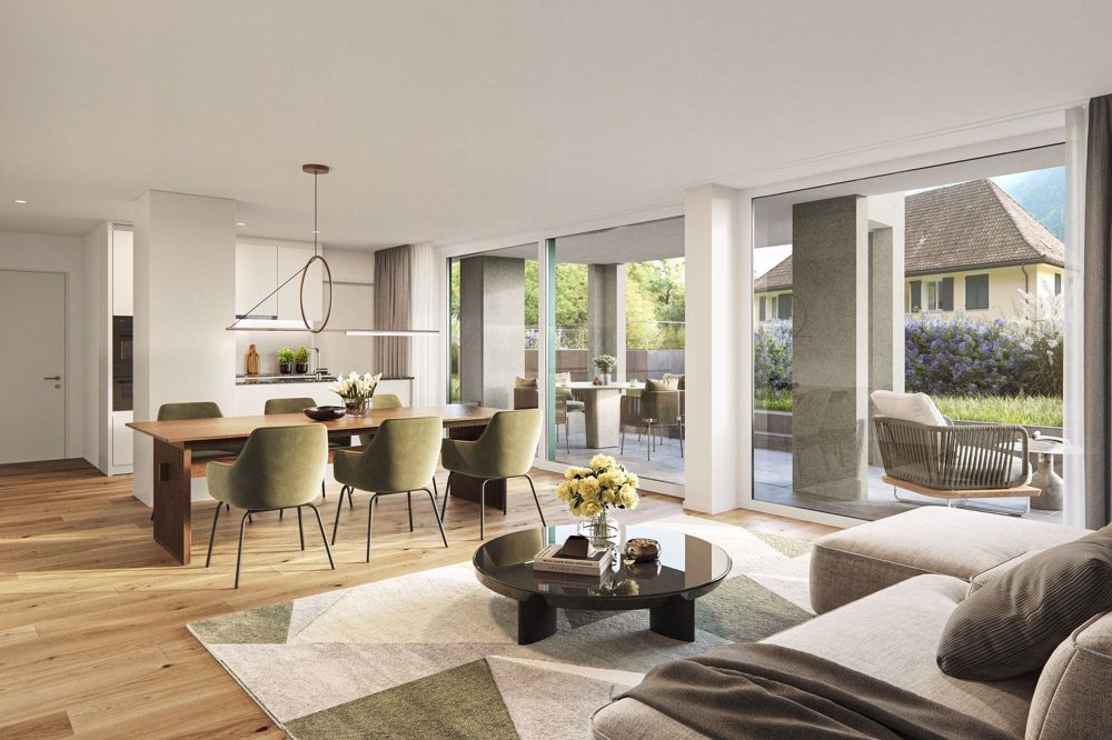 Moderne 2.5-Zimmer-Neubau-Wohnung mit Bergblick in Erstfeld - Bild 3